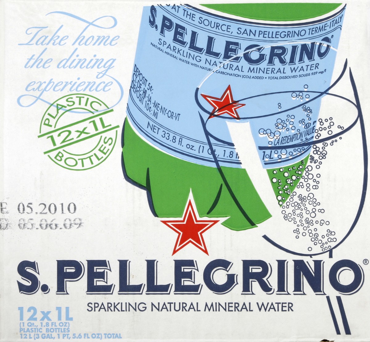 slide 3 of 7, S.Pellegrino Sparkling Natural Mineral Water, of Plastic Bottles - 405.6 oz, 12 ct; 33.8 fl oz