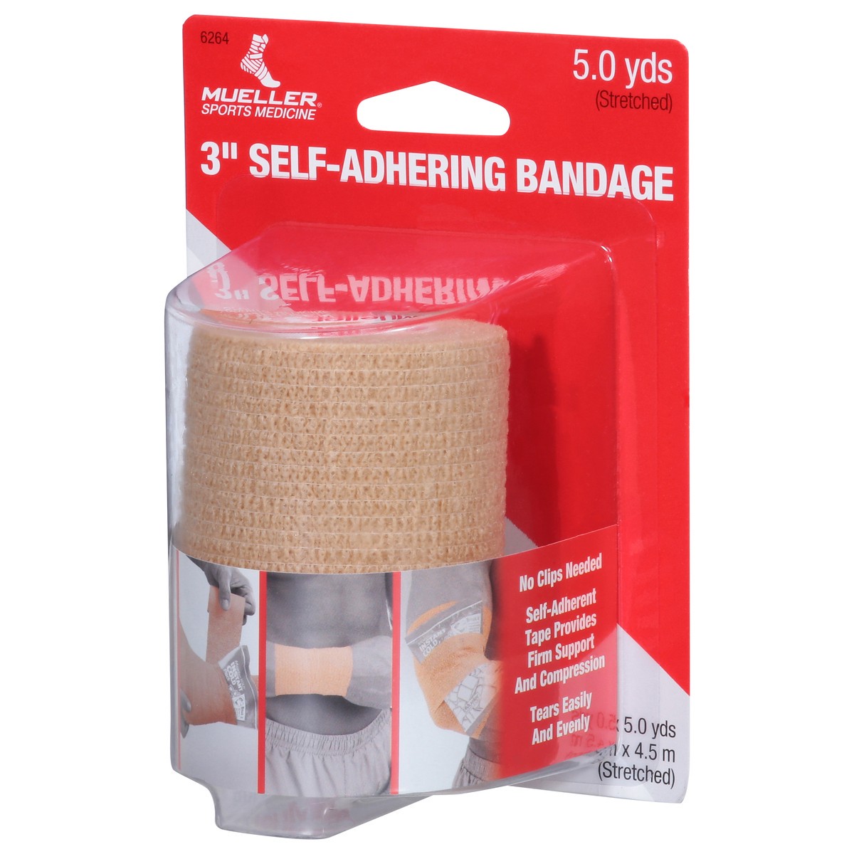 slide 3 of 9, Mueller 3 Inch Self-Adhering Bandage 1 ea, 1 ea