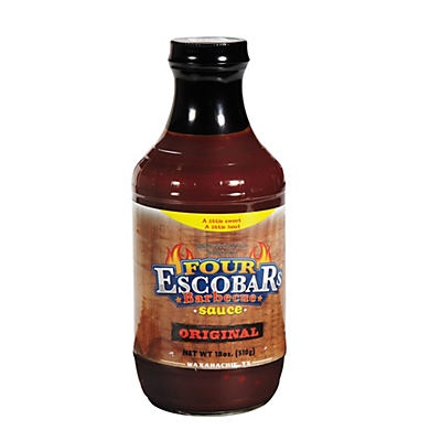 slide 1 of 1, Four Escobars Original BBQ Sauce, 18 oz