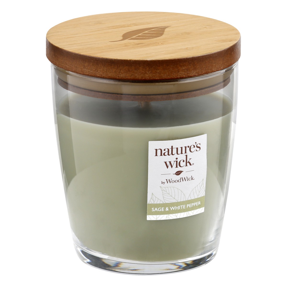 slide 2 of 9, Nature's Wick Sage & White Pepper Candle 1 ea, 1 ea