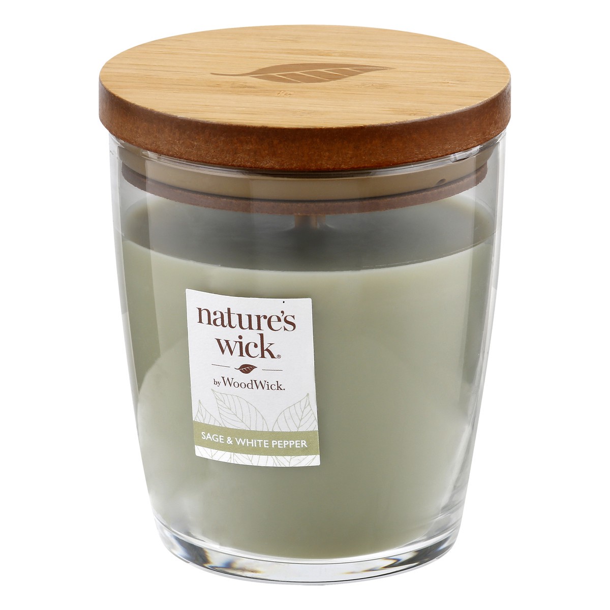 slide 3 of 9, Nature's Wick Sage & White Pepper Candle 1 ea, 1 ea