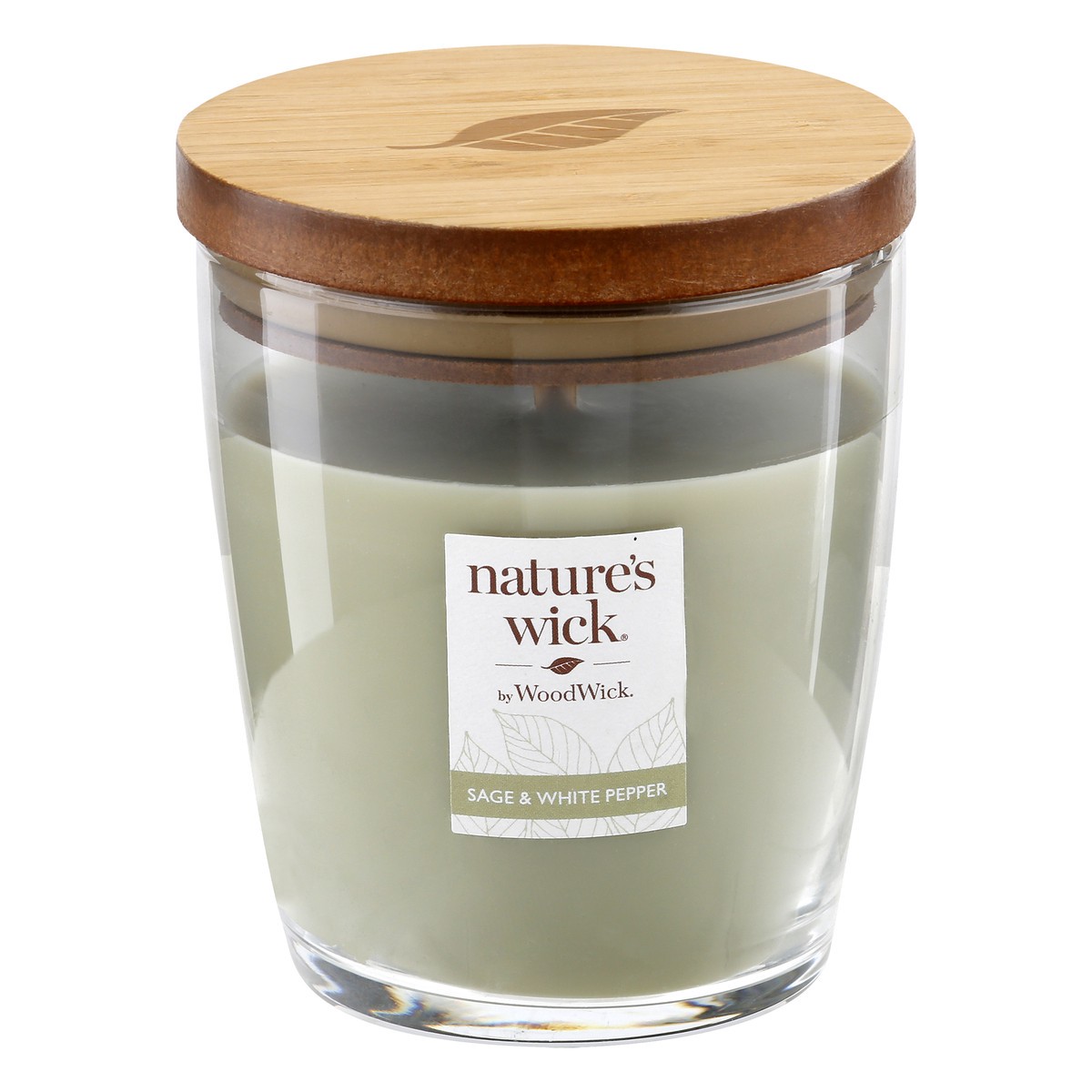 slide 1 of 9, Nature's Wick Sage & White Pepper Candle 1 ea, 1 ea