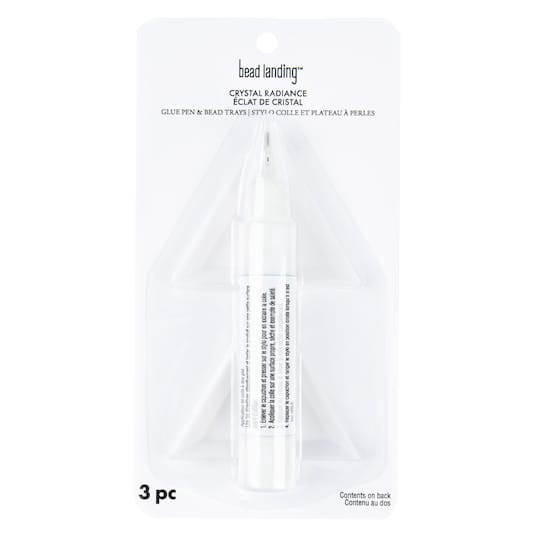 slide 1 of 6, Crystal Glue Pen & Bead Trays By Bead Landing, 3 ct total