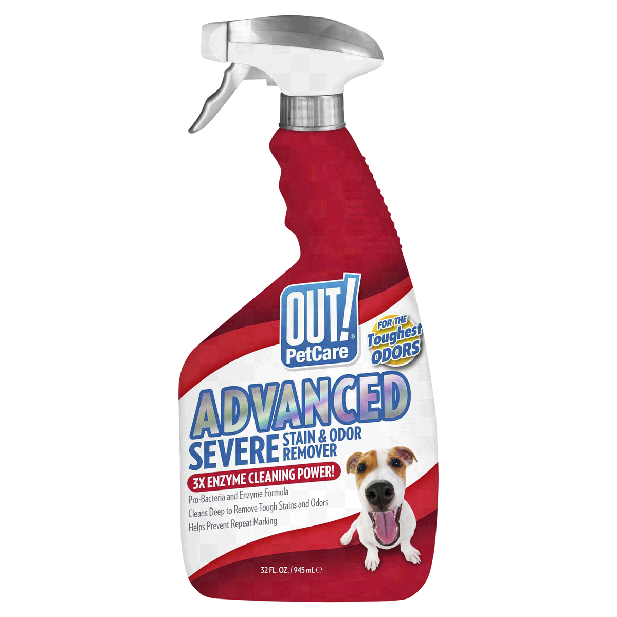 slide 1 of 2, OUT! Advanced Severe Stain & Odor Remover, 32 oz
