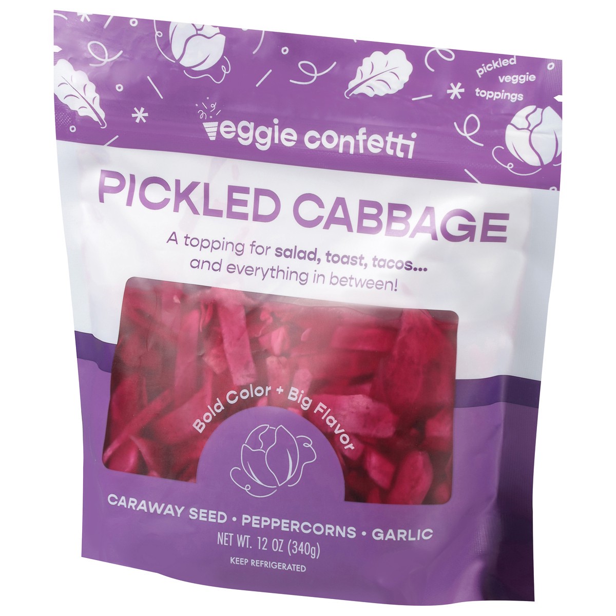 slide 7 of 13, Veggie Confetti Pickled Cabbage 12 oz, 12 oz