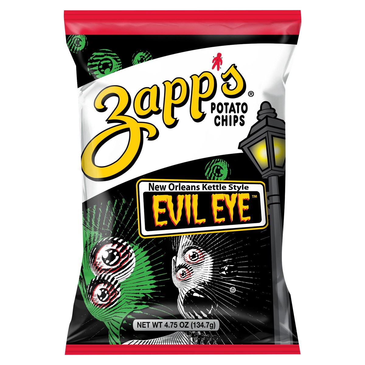 slide 1 of 11, Zapps Potato Chips Evil Eye New Orleans Kettle Style Potato Chips, 4.7 oz