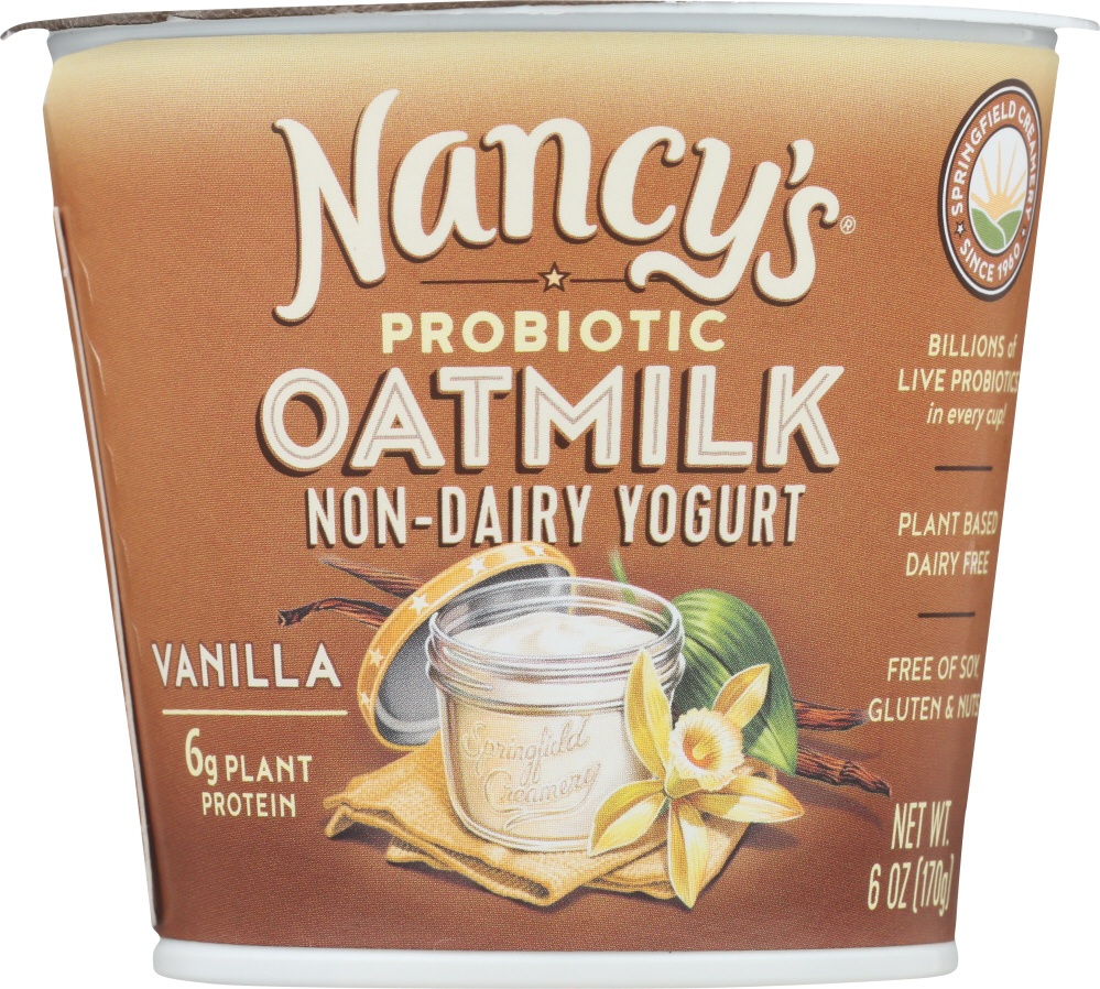 slide 1 of 1, Nancy's Oatmilk Non-Dairy Yogurt, 6 oz
