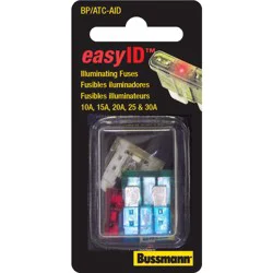 Cooper Bussmann ATC EasyID Assortment, Contains 10A, 15A, 20A, 25A, 30A