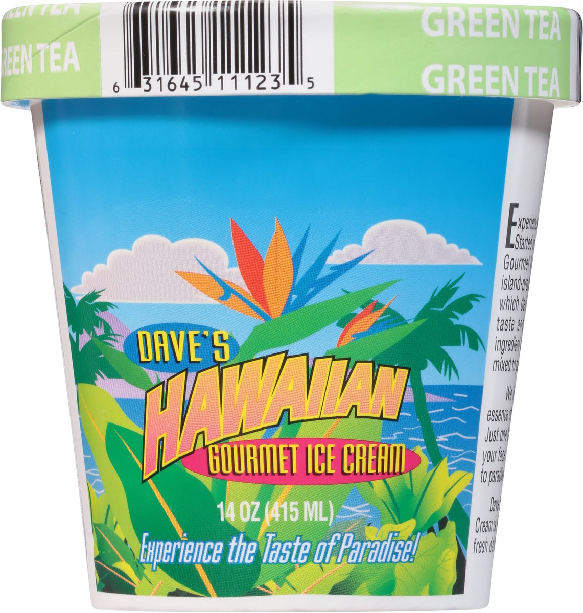 slide 13 of 14, Dave's Hawaiian Gourmet Ice Cream Green Tea Gourmet Ice Cream 14 oz, 14 oz