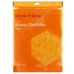 know & love Fancy Sharp Cheddar Shredded Cheese 16 Ounces
