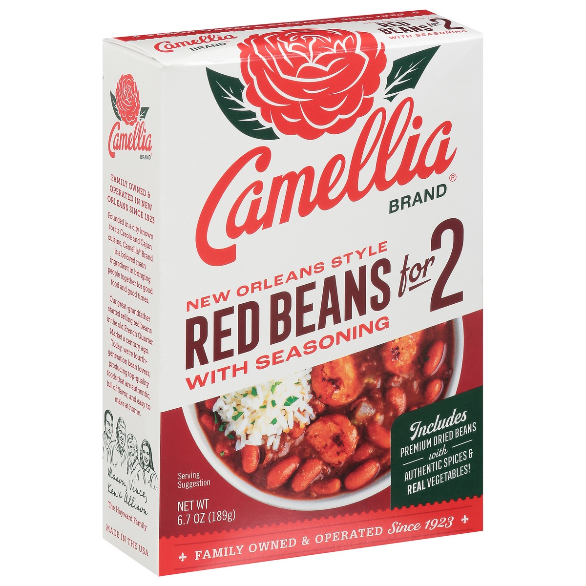 slide 11 of 14, Camellia Beans for 2 Red Beans with 14 Spices & Seasoning 6.7 oz, 6.7 oz