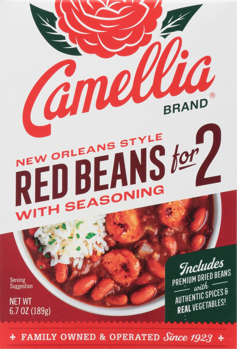slide 8 of 14, Camellia Beans for 2 Red Beans with 14 Spices & Seasoning 6.7 oz, 6.7 oz