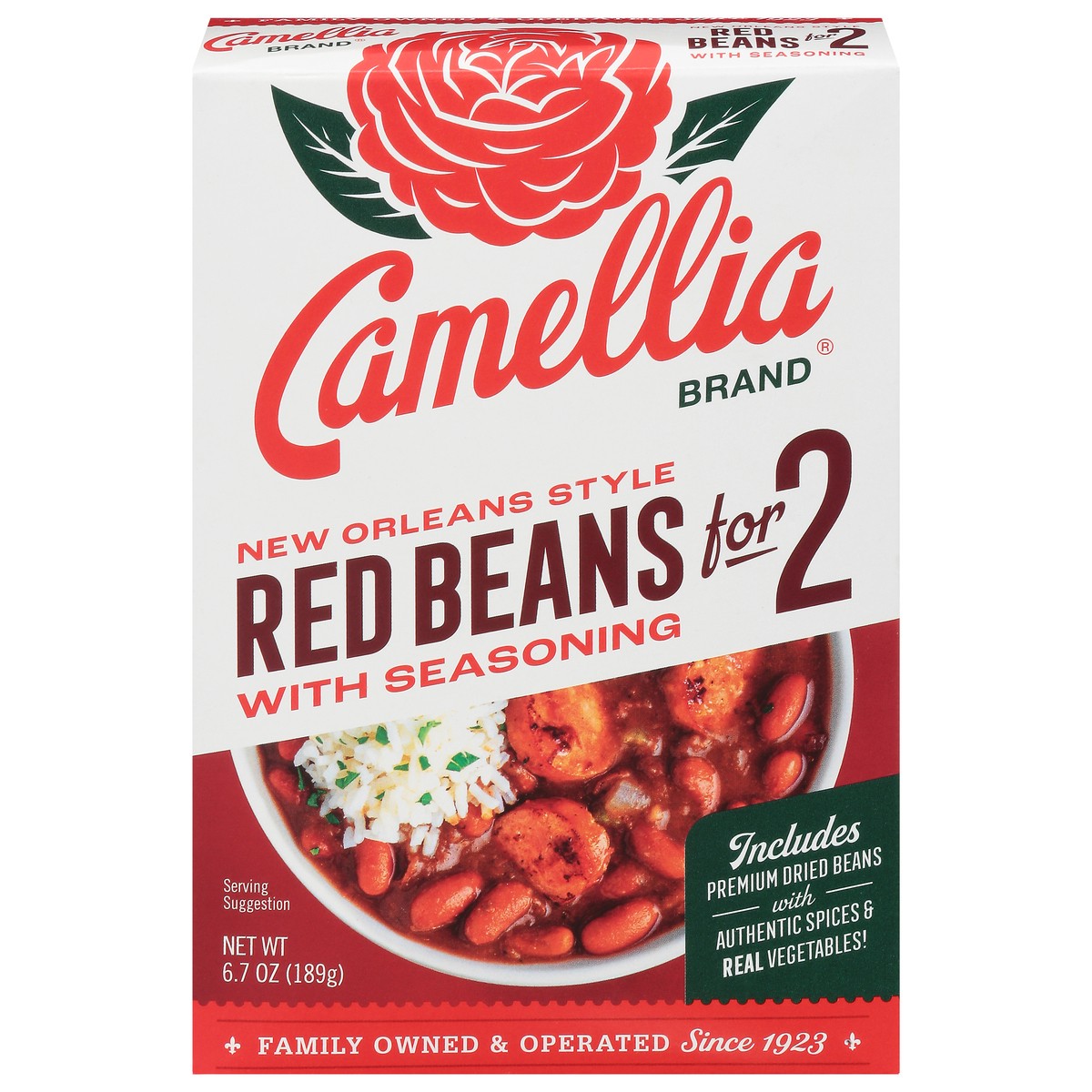 slide 7 of 14, Camellia Beans for 2 Red Beans with 14 Spices & Seasoning 6.7 oz, 6.7 oz