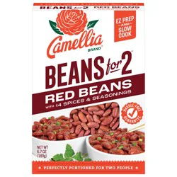 Camellia Beans for 2 Red Beans with 14 Spices & Seasoning 6.7 oz