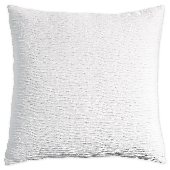 slide 1 of 1, DKNY Stonewashed Matelasse European Pillow Sham - White, 1 ct