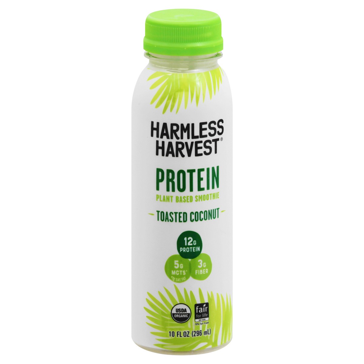 slide 13 of 13, Harmless Harvest Protein Toasted Coconut Plant Based Smoothie 10 oz, 10 oz