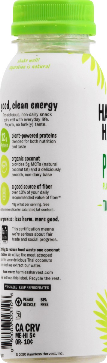 slide 4 of 13, Harmless Harvest Protein Toasted Coconut Plant Based Smoothie 10 oz, 10 oz