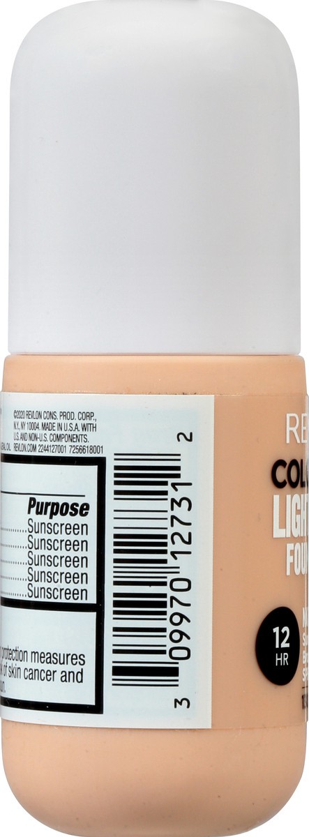 slide 8 of 9, Revlon Ivory Colorstay Light Cover Foundation Spf 35, 1 oz