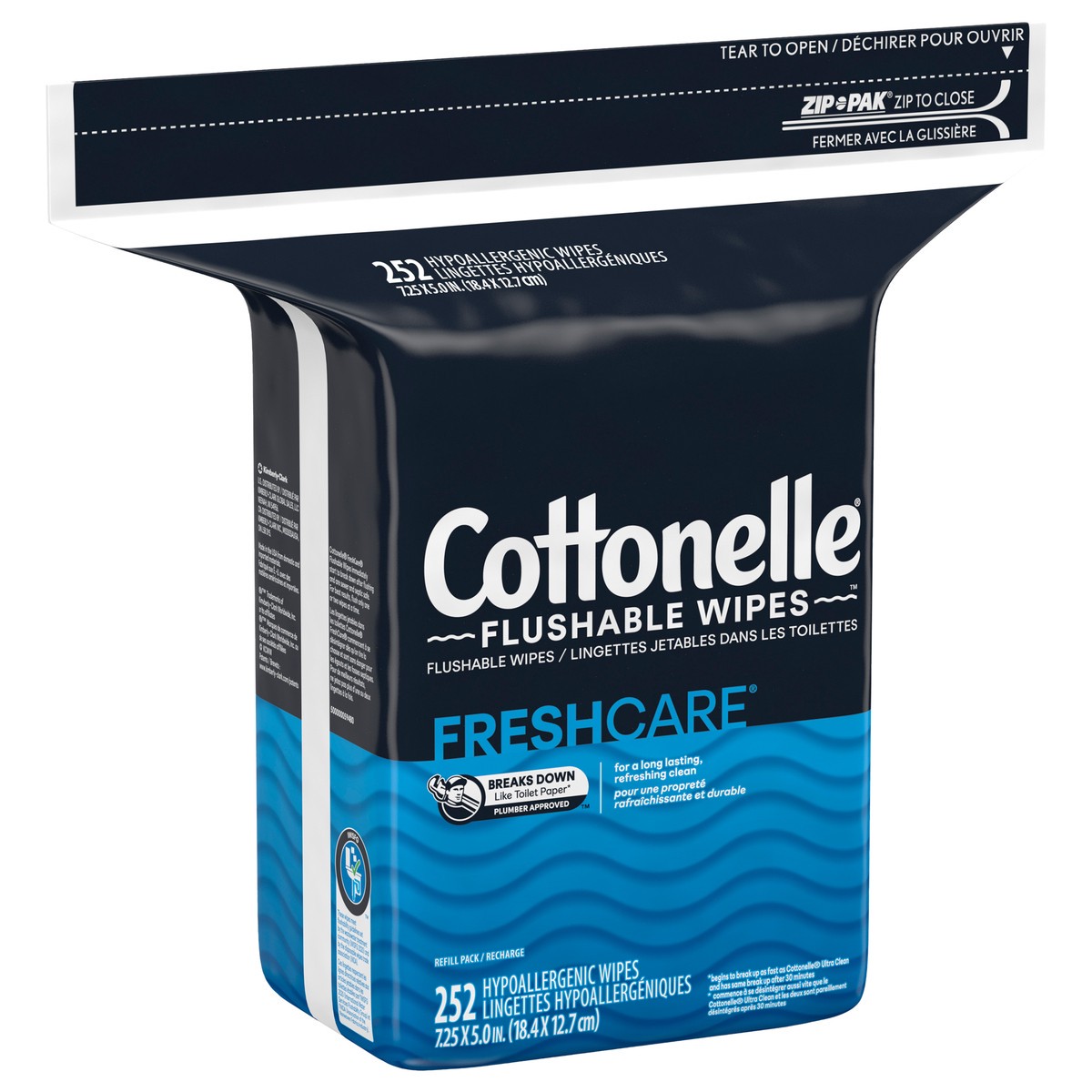 slide 6 of 9, Cottonelle Fresh Care Flushable Wet Wipes, Adult Wet Wipes, 1 Refill Pack, 252 Total Wipes, 252 ct