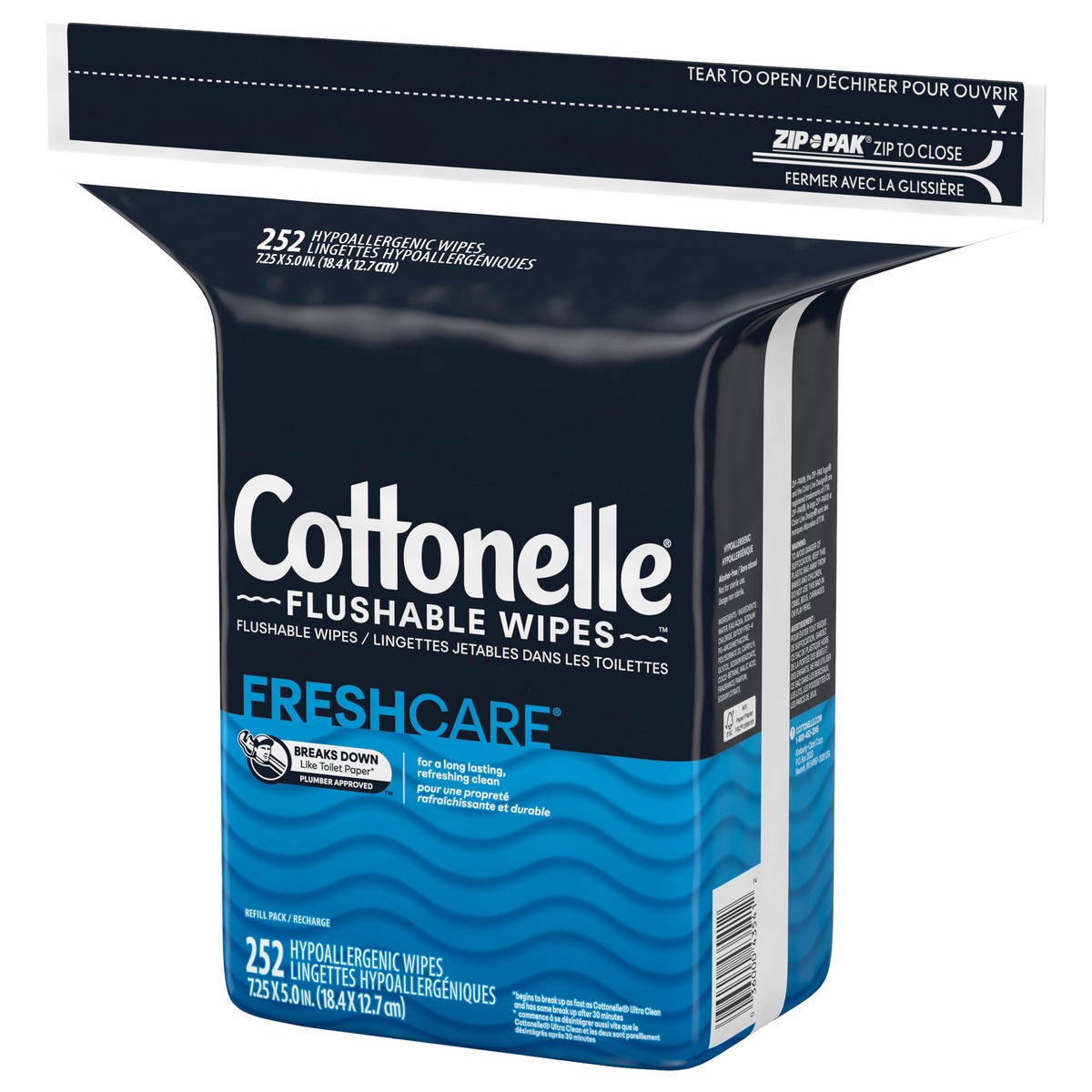 slide 2 of 9, Cottonelle Fresh Care Flushable Wet Wipes, Adult Wet Wipes, 1 Refill Pack, 252 Total Wipes, 252 ct