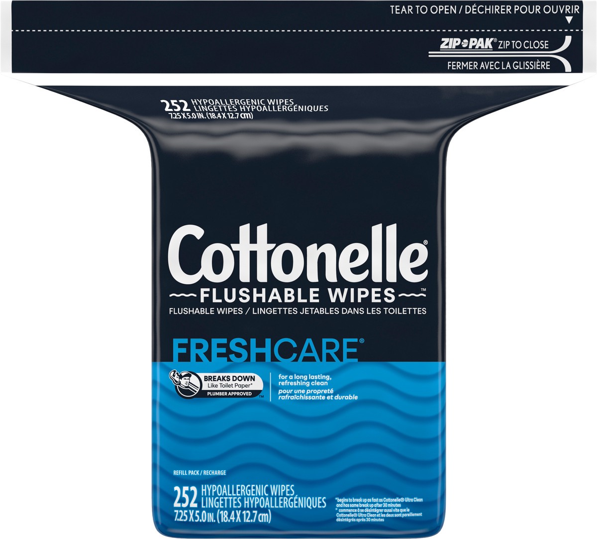 slide 7 of 9, Cottonelle Fresh Care Flushable Wet Wipes, Adult Wet Wipes, 1 Refill Pack, 252 Total Wipes, 252 ct