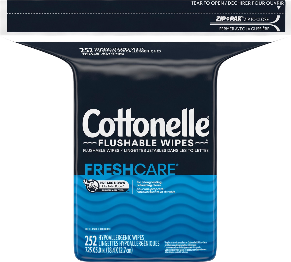 slide 4 of 9, Cottonelle Fresh Care Flushable Wet Wipes, Adult Wet Wipes, 1 Refill Pack, 252 Total Wipes, 252 ct