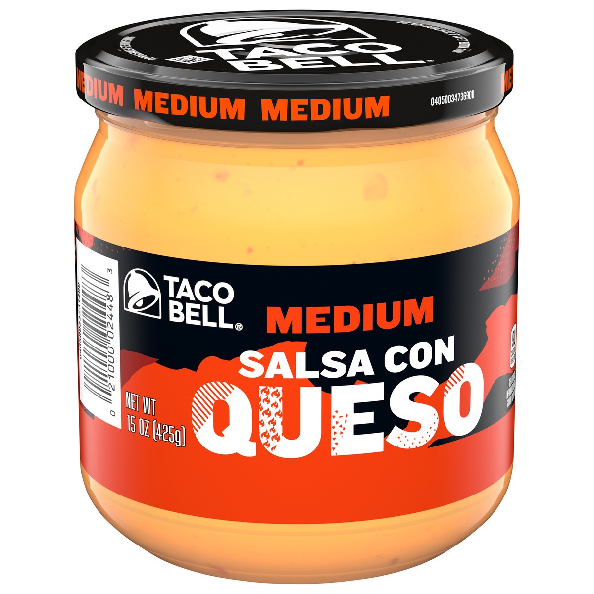 slide 3 of 11, Taco Bell Medium Salsa Con Queso Cheese Dip, 16 oz Jar, 16 oz