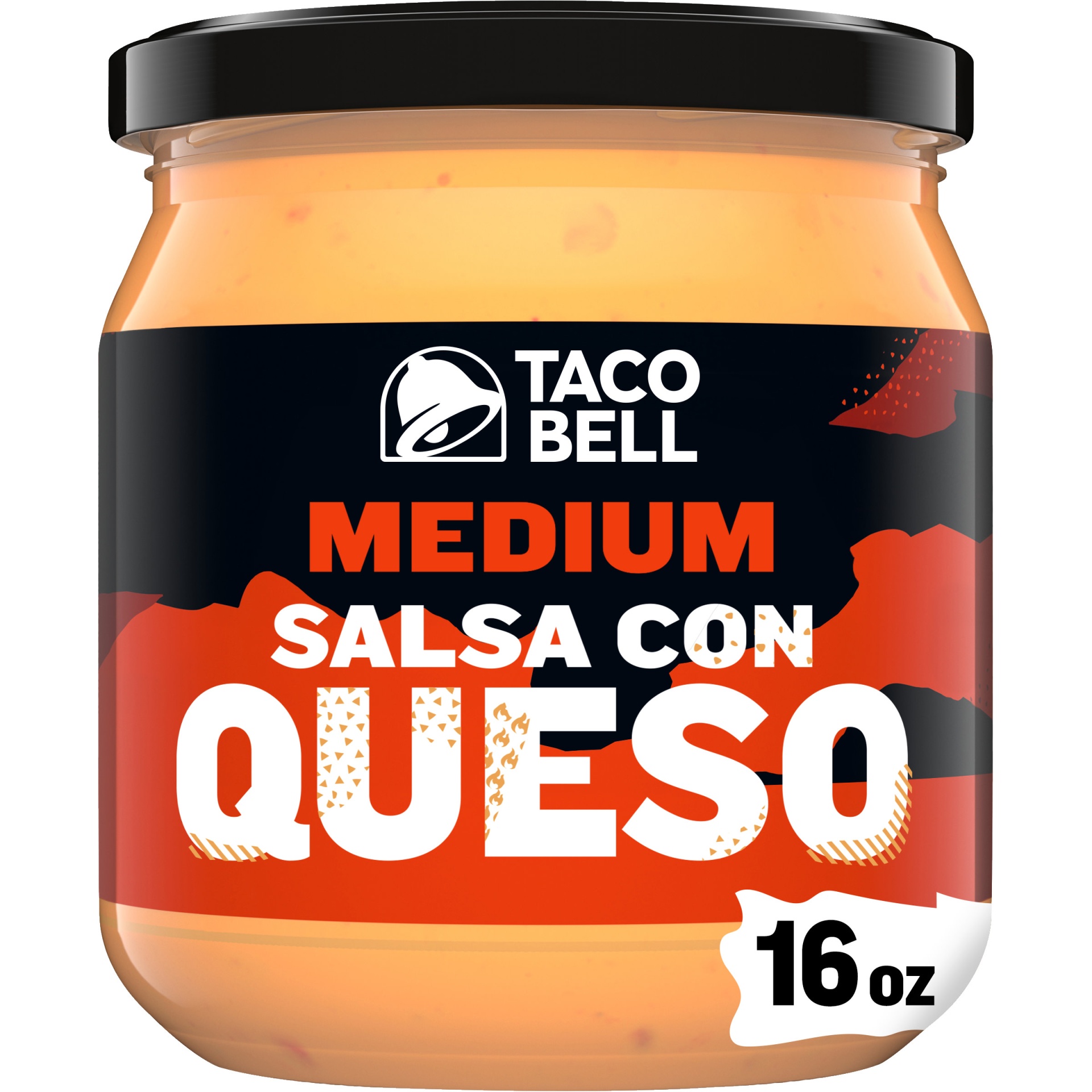 slide 1 of 7, Taco Bell Medium Salsa Con Queso Cheese Dip, 15 oz