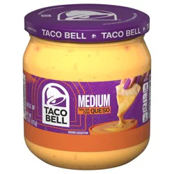 Taco Bell Medium Salsa Con Queso Cheese Dip, 16 oz Jar
