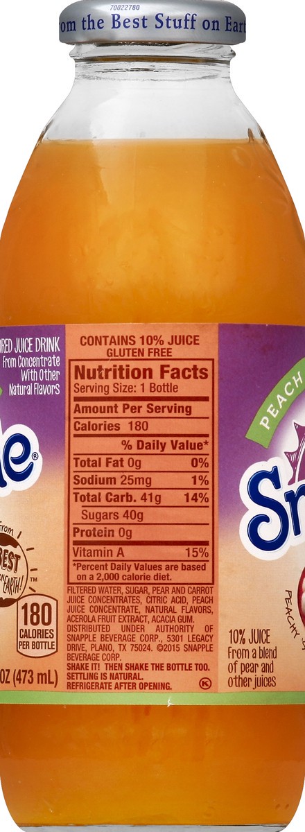 slide 3 of 4, Snapple Peach Mangosteen - 16 fl oz, 16 fl oz