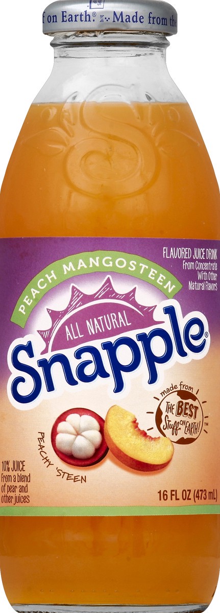 slide 1 of 4, Snapple Peach Mangosteen - 16 fl oz, 16 fl oz