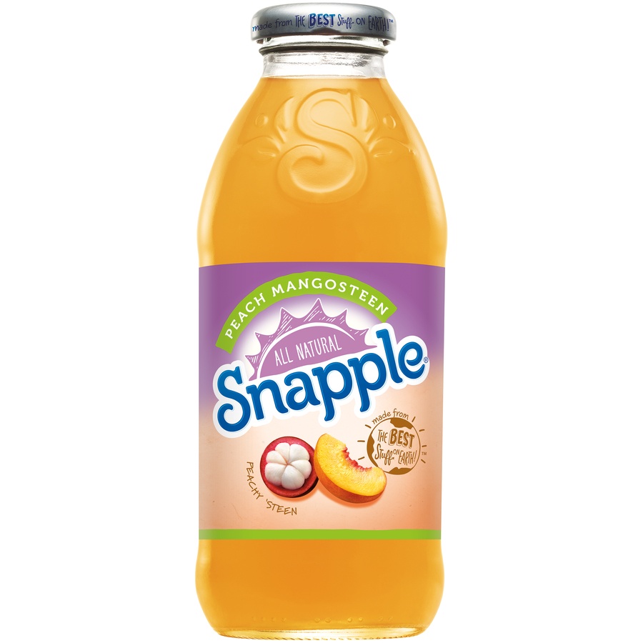 slide 1 of 1, Snapple Peach Mangosteen, 16 oz