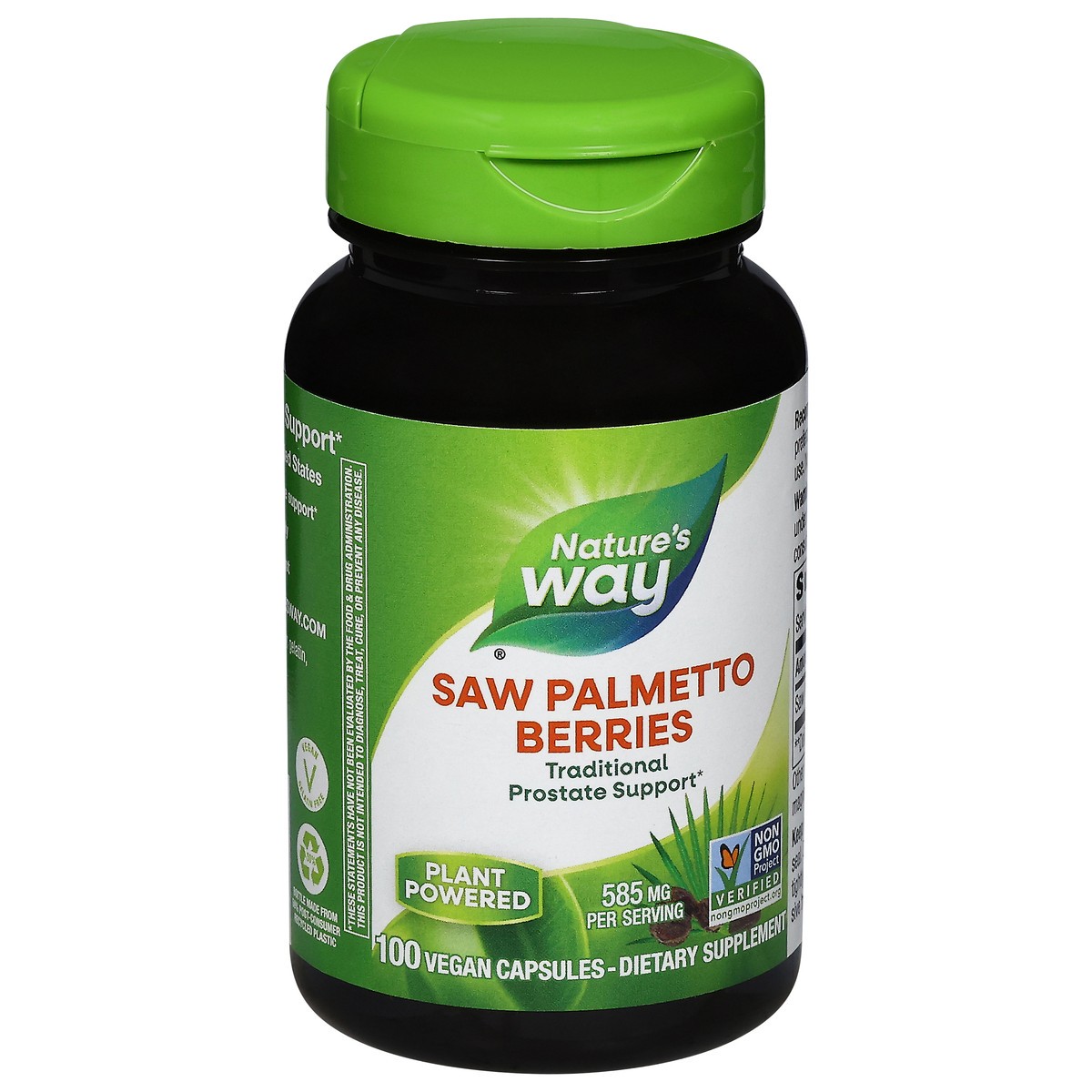 slide 6 of 12, Nature's Way 585 mg Saw Palmetto Berries 100 Vegan Capsules, 100 ct