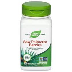 Nature's Way 585 mg Saw Palmetto Berries 100 Vegan Capsules