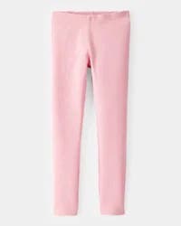 Carter's Carters Kid Solid Cotton Ribbed Stretch Leggings - Pink Pink 6-6X