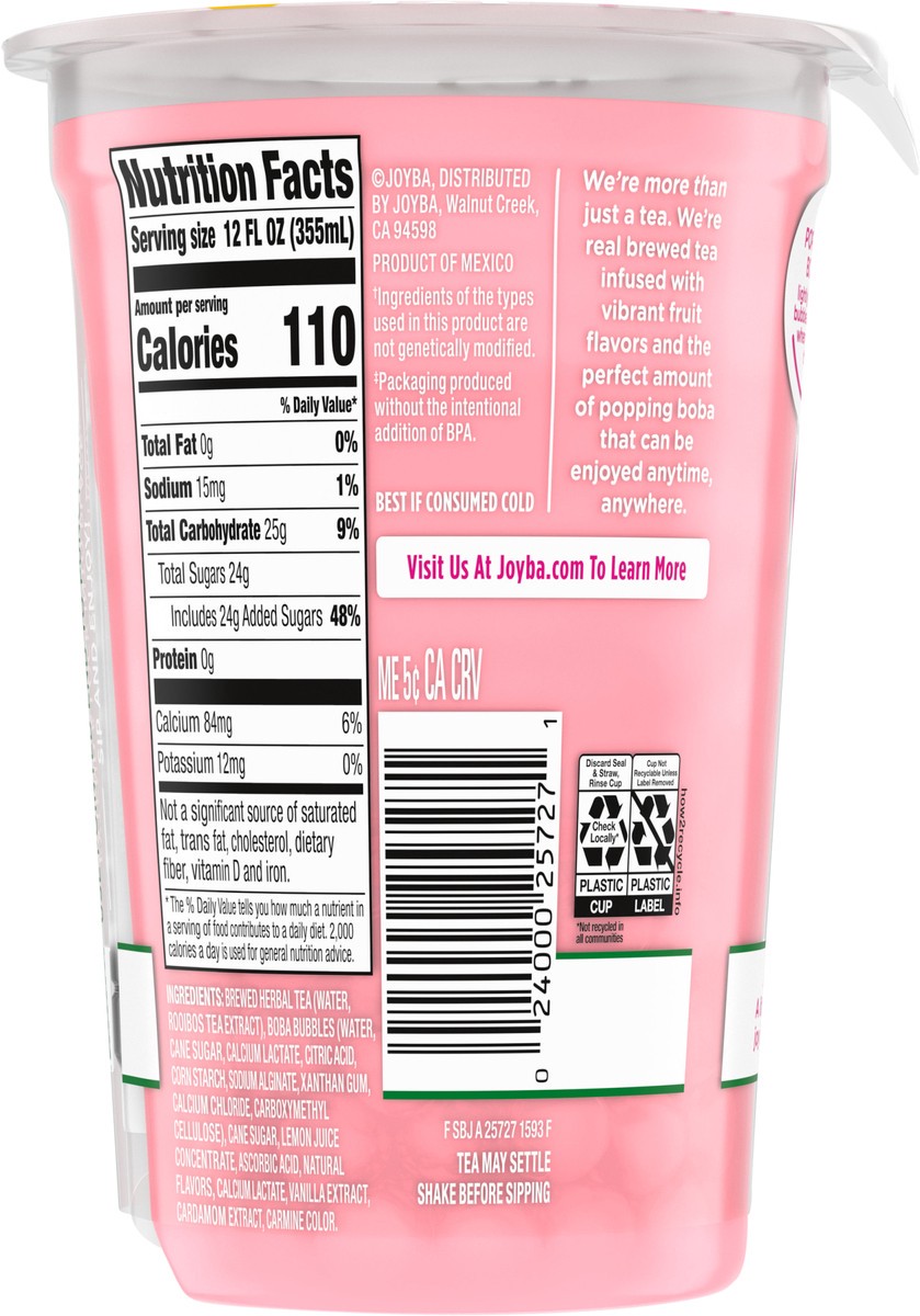slide 4 of 13, JOYBA Strawberry Rose Bubble Tea 12 fl oz., Cup, 12 fl oz