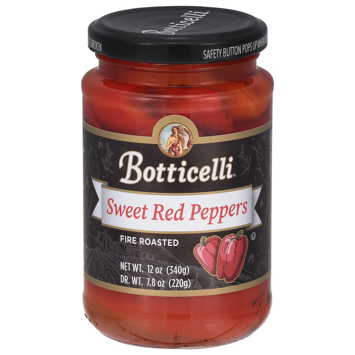 slide 2 of 11, Botticelli Roasted Red Peppers, 12 oz