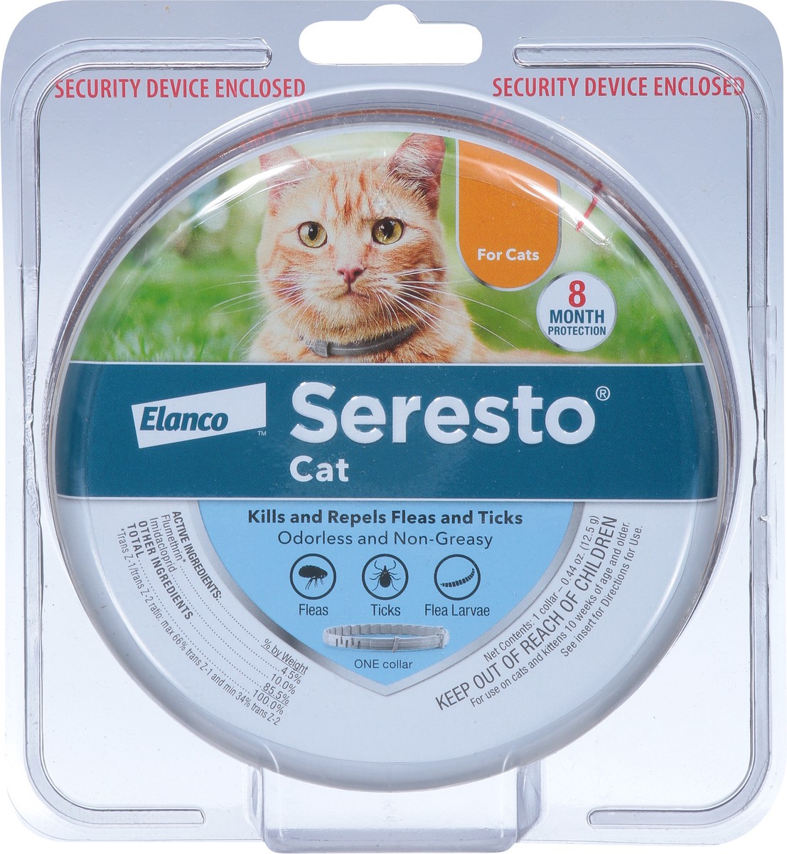 slide 13 of 13, Elanco Seresto Cat Flea and Tick Collar 1 ea, 1 ct