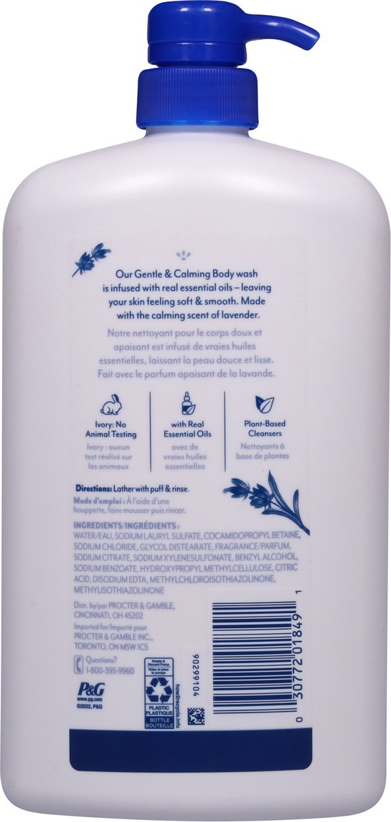 slide 5 of 13, Ivory Gentle Notes of Lavender Body Wash 35 fl oz, 35 fl oz