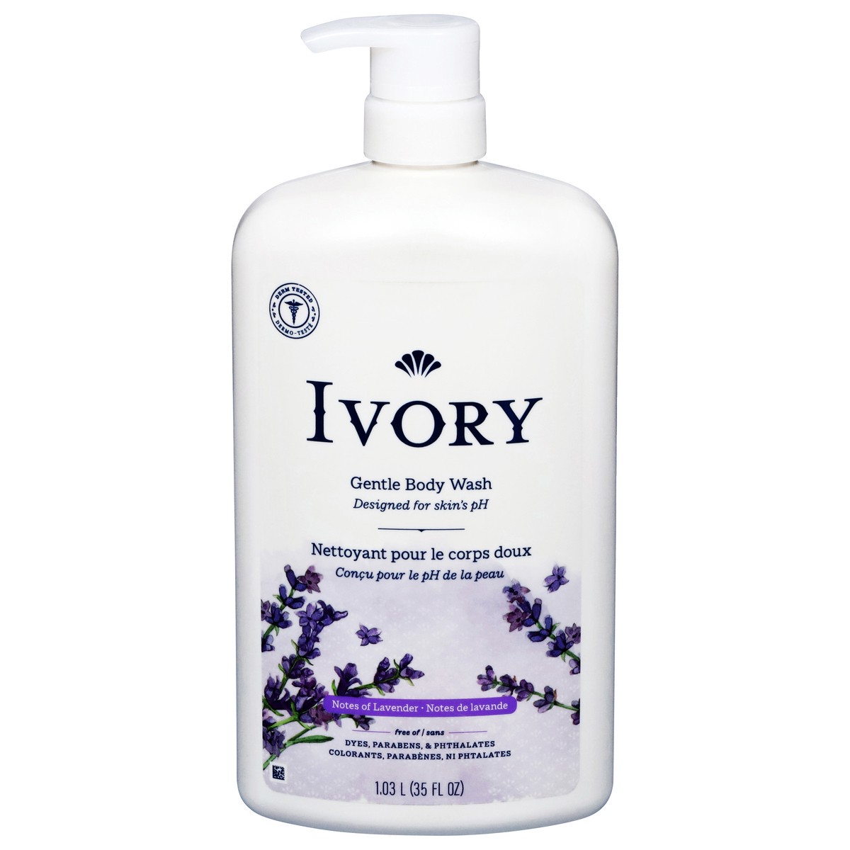 slide 1 of 13, Ivory Gentle Notes of Lavender Body Wash 35 fl oz, 35 fl oz