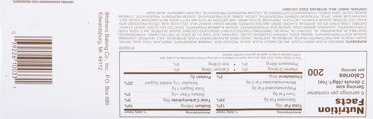 slide 2 of 9, Brothers Donuts 10 oz, 10 oz
