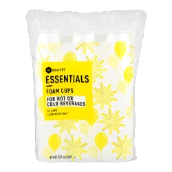 Essentials Leak Resistant Foam Cups - 51 CT