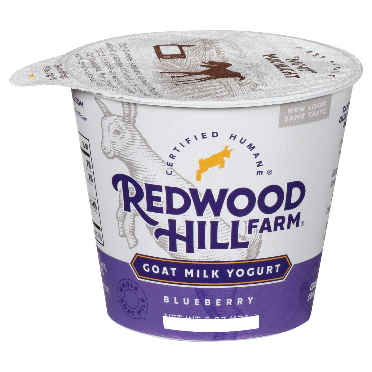 slide 1 of 1, Redwood Hill Farm Blueberry Goat Milk Yogurt, 6 oz