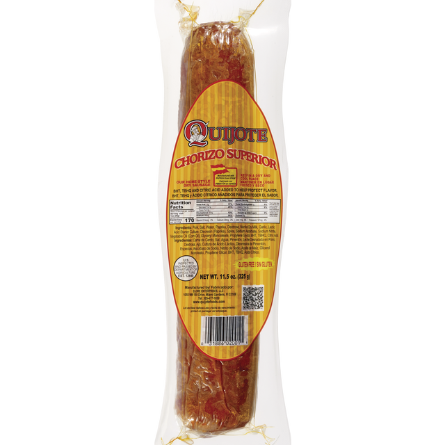 slide 1 of 1, Quijote Chorizo Superior Sausage, 11 oz