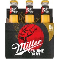 Miller Genuine Draft, 6 pk, 12 oz bottles, 4.6% ABV