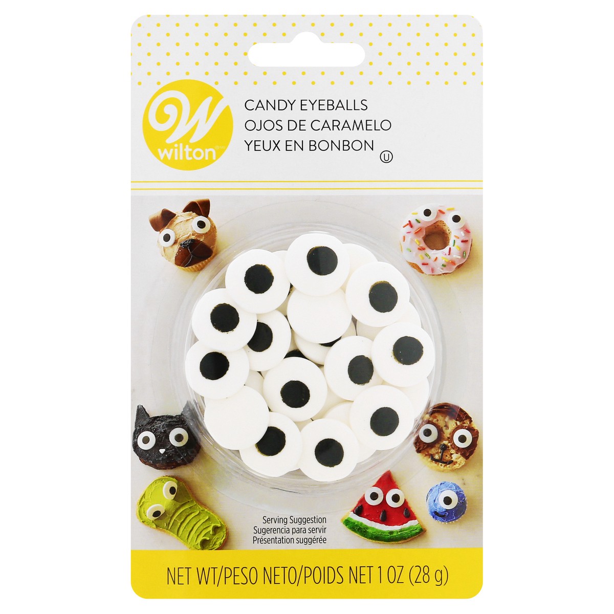 slide 1 of 10, Wilton Large Candy Eyeballs, 1 oz