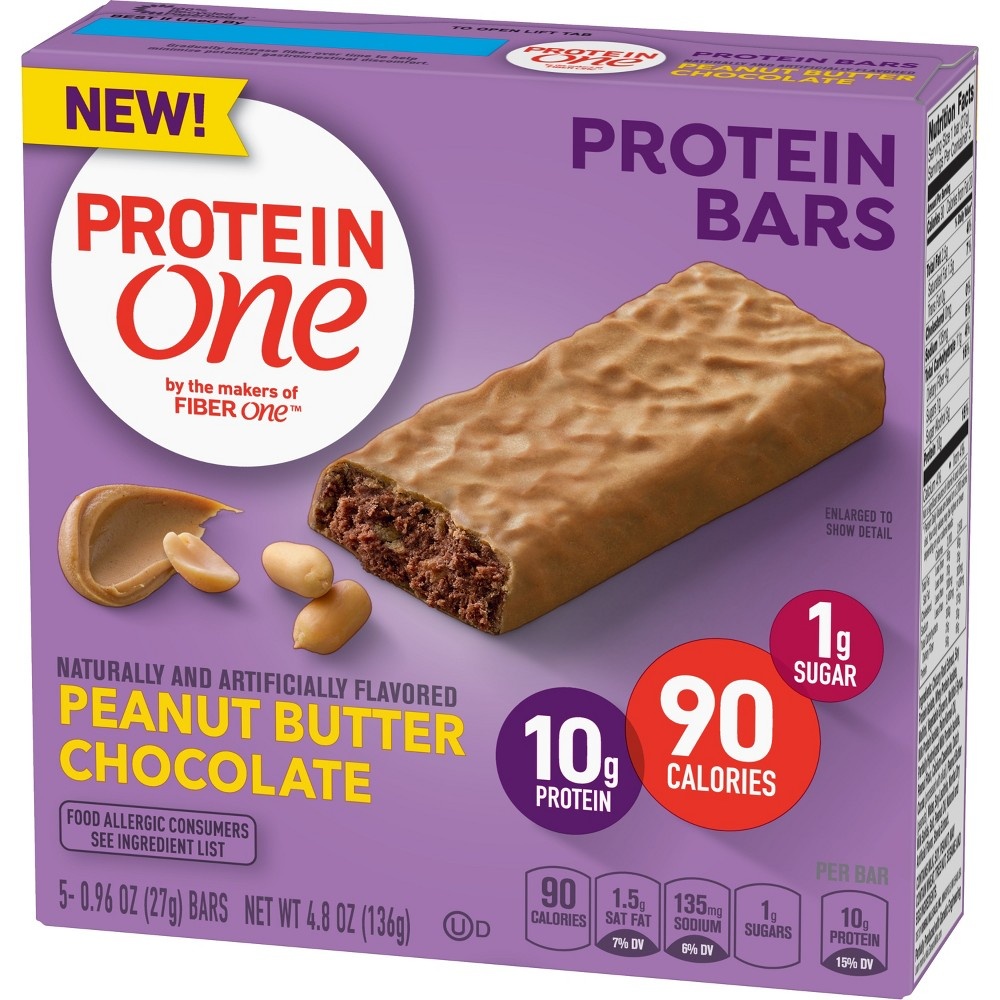 slide 2 of 3, Protein One Peanut Butter Chocolate Protein Bars, 5 ct; 0.96 oz