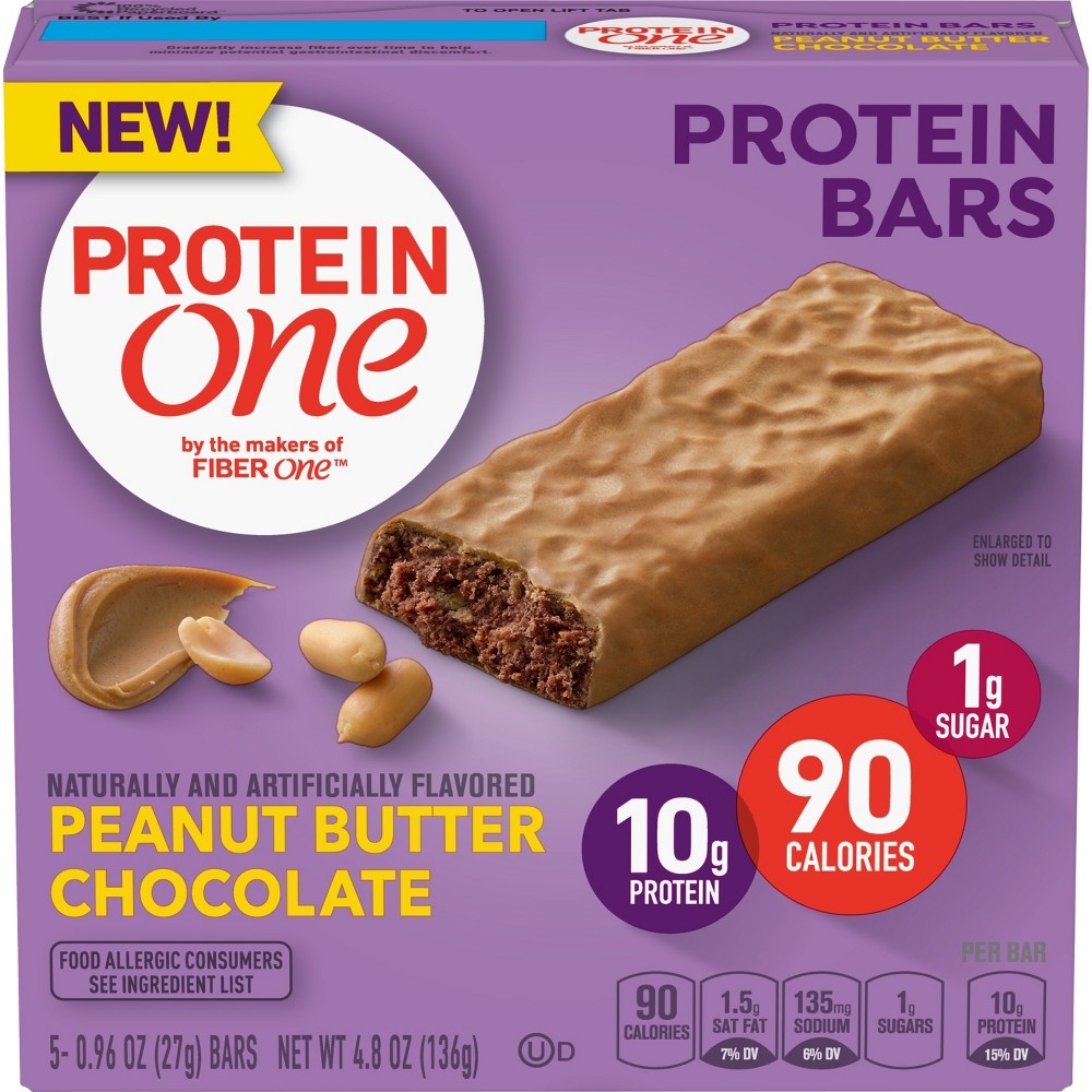 slide 3 of 3, Protein One Peanut Butter Chocolate Protein Bars, 5 ct; 0.96 oz