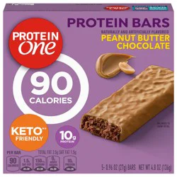 Protein One 90 Calorie Protein Bars, Peanut Butter Chocolate, Keto Friendly, 5 Ct, 4.8 oz