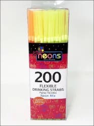 Nicole Home Collection Nhc Straws Flex Neon Multi-Clr